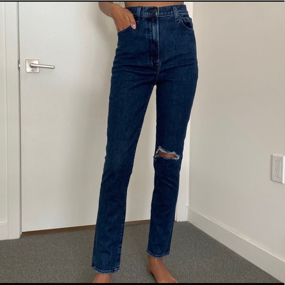 JBRAND 1212 Runway high-rise slim straight in comfort stretch